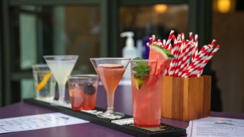 Watermelon drinks at Salisbury Racecourse