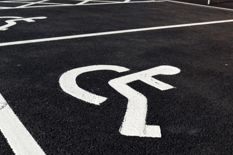 disabled car parking space
